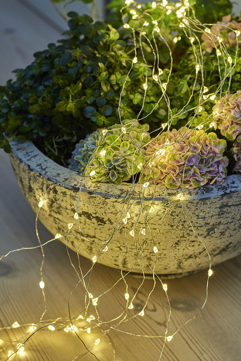 Guirlande lumineuse étoiles indoor Sirius Trille Fil argent 20