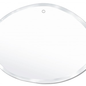 Miroir ovale biseauté entièrement fait à la main M nuance 55 / 40 cm
