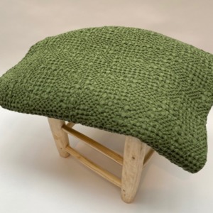 Jeté de lit « tana » 100% coton nid d’abeille stonewashed - Vivaraise - Coloris amande - 140200cm