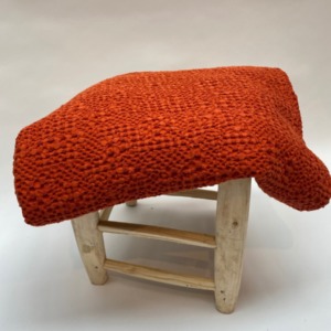 Jeté de lit « tana » 100% coton nid d’abeille stonewashed - Vivaraise - Coloris rooïbos- 140/200cm