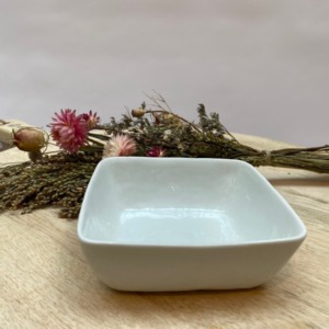 Mini coupelle carrée - Porcelino de Pomax - 12/12cm. H: 4,5cm