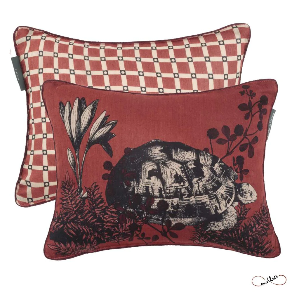 Coussin Bestiaire en soie - 30/40cm - Le monde sauvage - motif